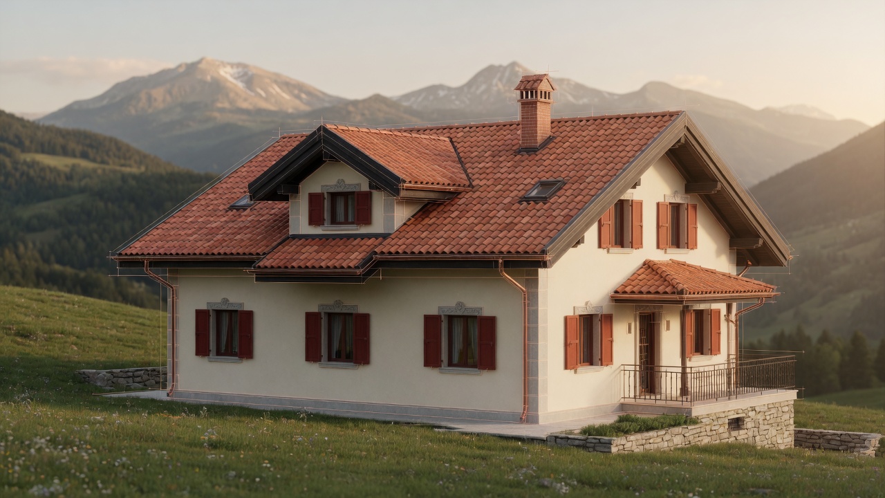 Jumeau numérique d'une toiture alpine à Talloires